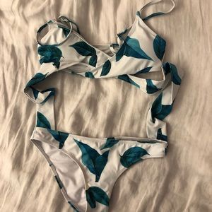 Cupshe Palm Leaf Bikini
